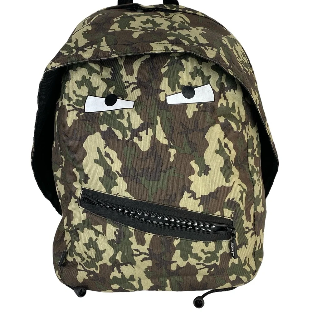 Zipit Grillz Backpack Green/Brown Camo - Picture 1 of 10